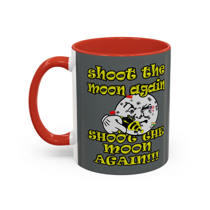 shoot the moon again - Accent Mug (dark grey)