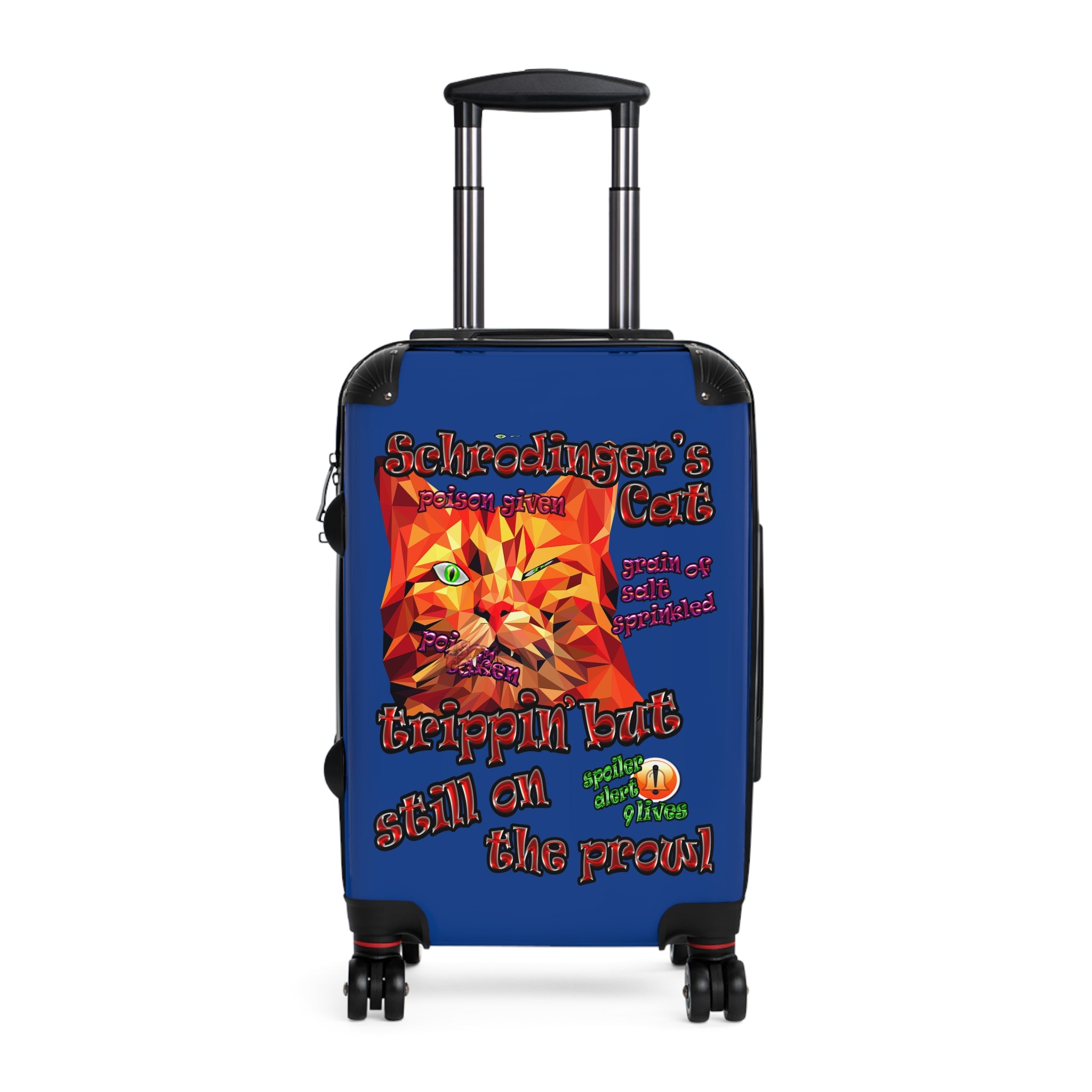 schrodinger's cat - suitcase (dark blue)