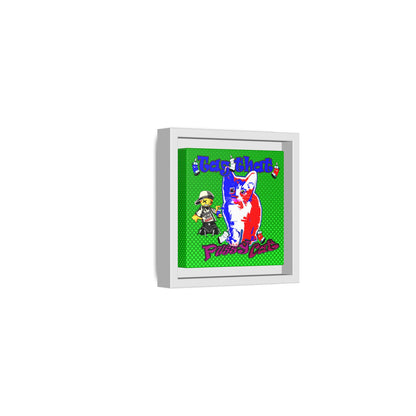 tag that - framed canvas art (logo green)