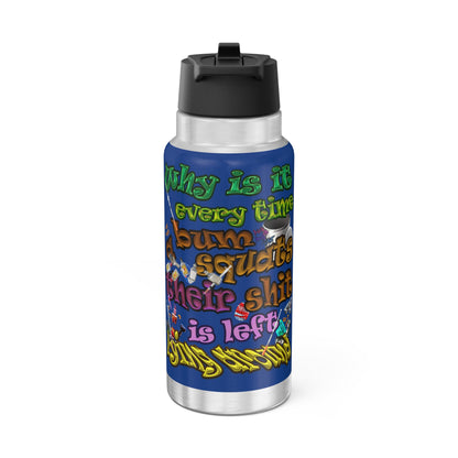 the bum's shit - Gator Tumbler, 32oz (dark blue)