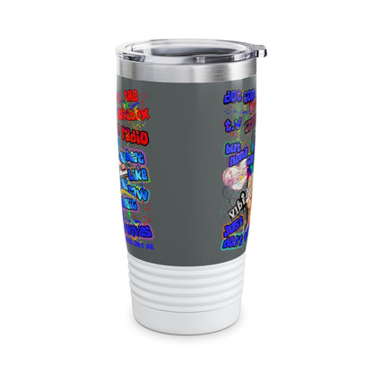 drop the beat - Ringneck Tumbler, 20oz (dark grey)
