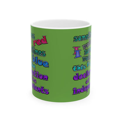 declaration of the independents - White Mug (green)