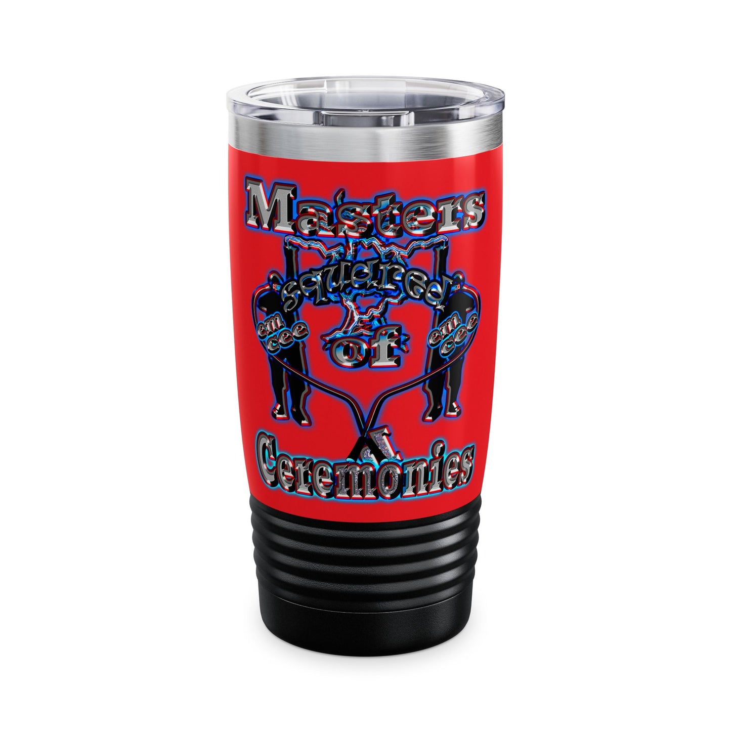 em cee squared - Ringneck Tumbler, 20oz (red)