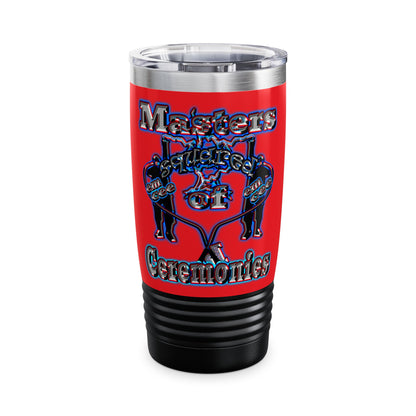 em cee squared - Ringneck Tumbler, 20oz (red)