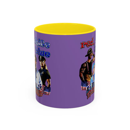 rw&b lives matter - Accent Mug (light purple)