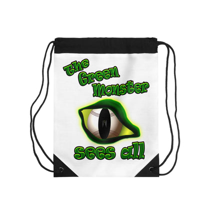 green monster - Drawstring Bag (white)