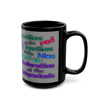 declaration of the independents - Black Mug (grey)