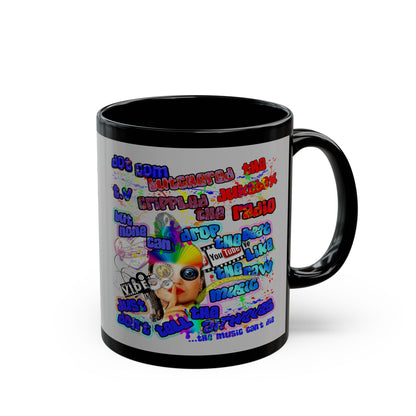 drop the beat - Black Mug (light grey)