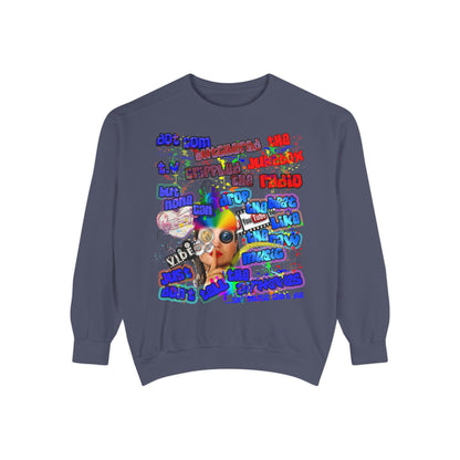 drop the beat - Unisex Garment-Dyed Sweatshirt