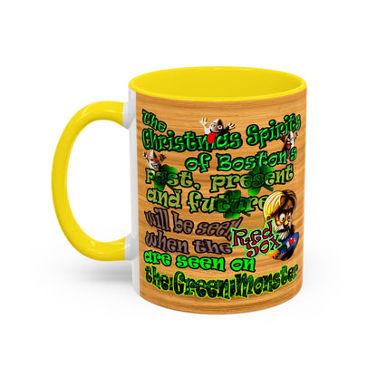 christmas spirits of boston - Accent Mug (butterscotch wood finish)