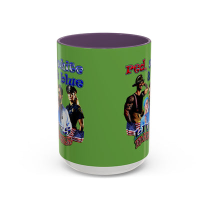 rw&b lives matter - Accent Mug (green)