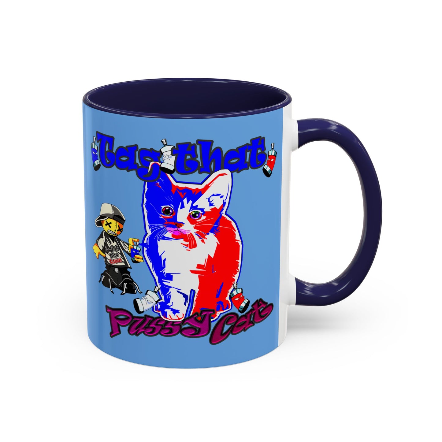 tag that - Accent Mug (light blue)