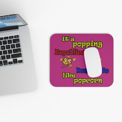 popping like popcorn - Mouse Pad (Rectangle) (pink)