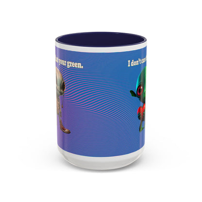 I don't care that your grey - Accent Mug (light blue-purple wave)