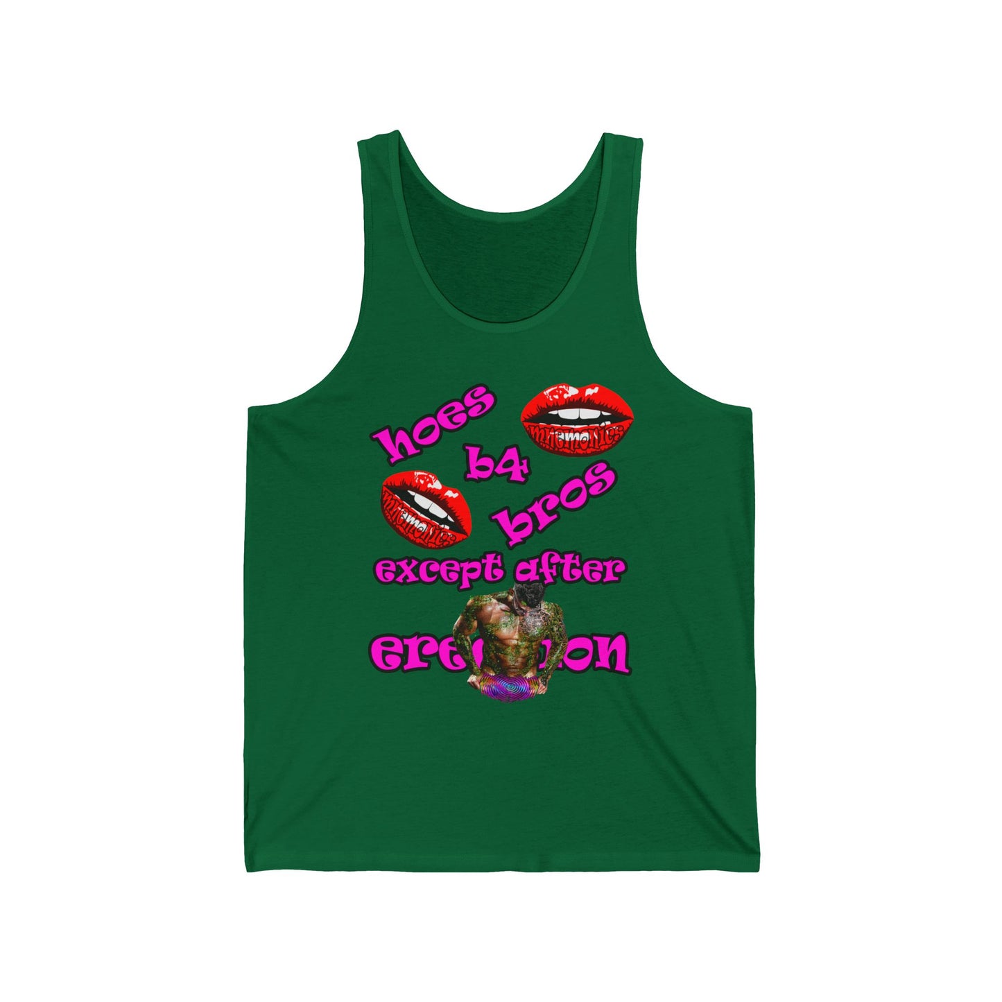hoes b4 bros - Unisex Jersey Tank