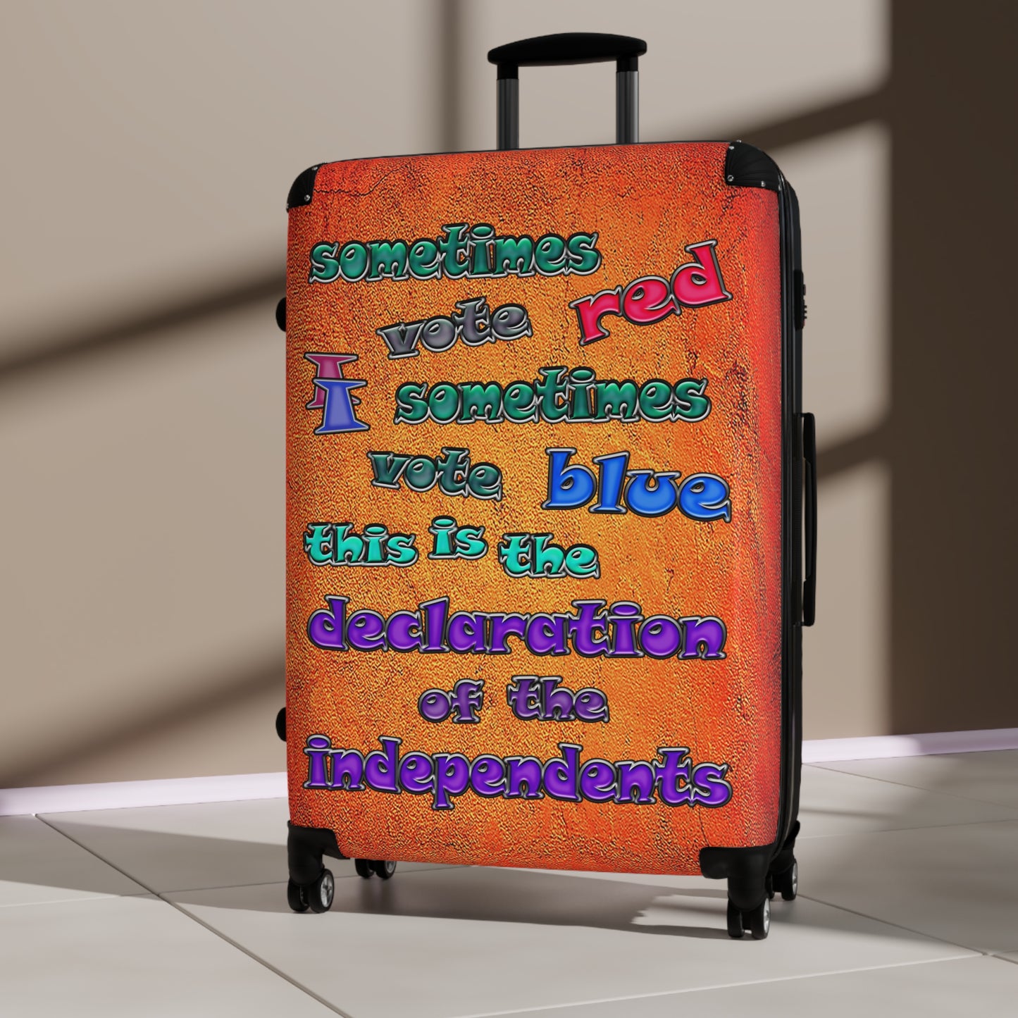 declaration of the independents - Suitcase (burnt orange)
