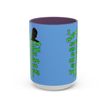 noticed you noticing - Accent Mug (light blue)