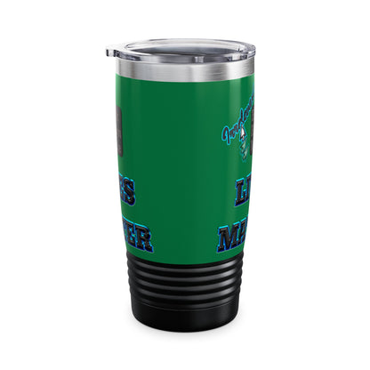 irrelevant - Ringneck Tumbler, 20oz (dark green)