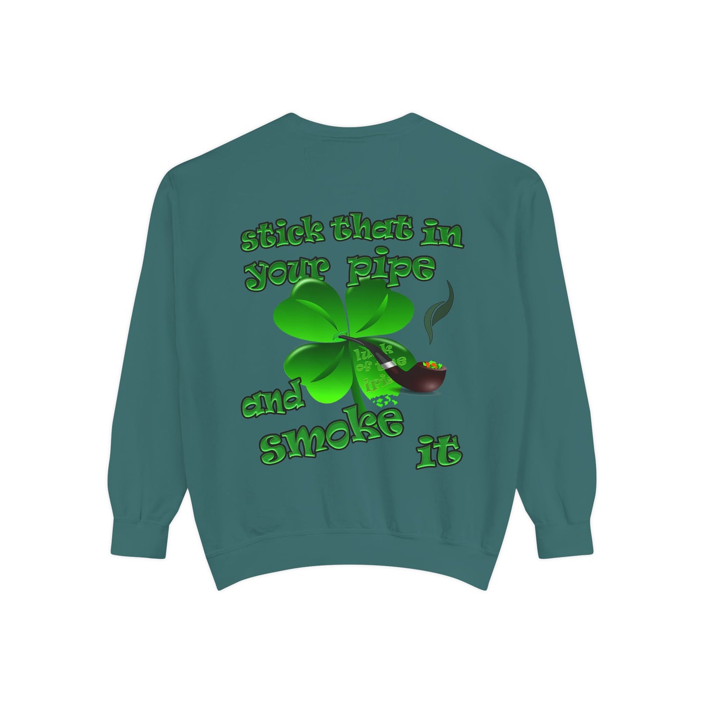 celtics logo - Unisex Garment-Dyed Sweatshirt