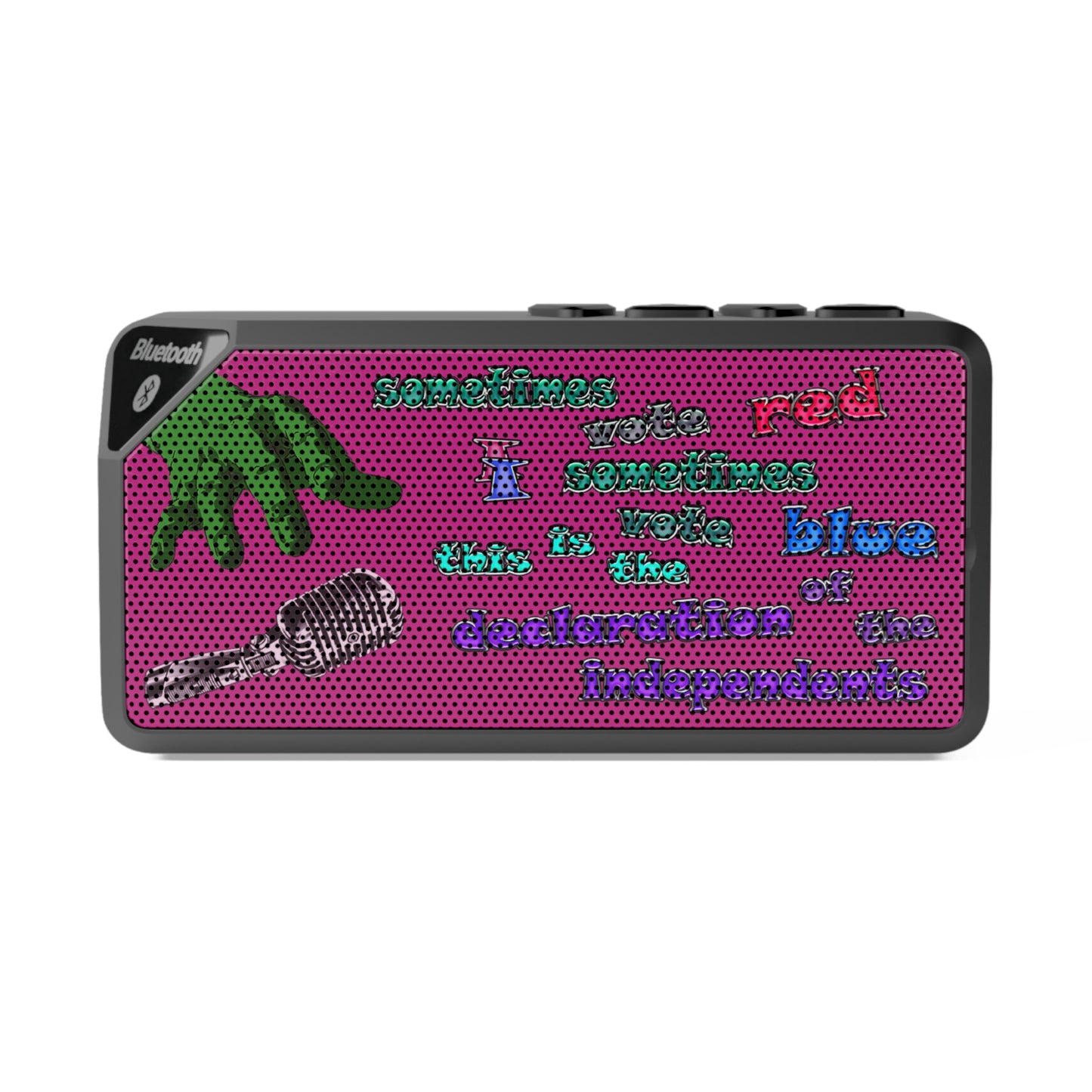 declaration of the independents - Jabba Bluetooth Speaker (pink)