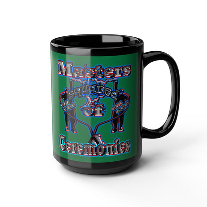 em cee squared - Black Mug (dark green)