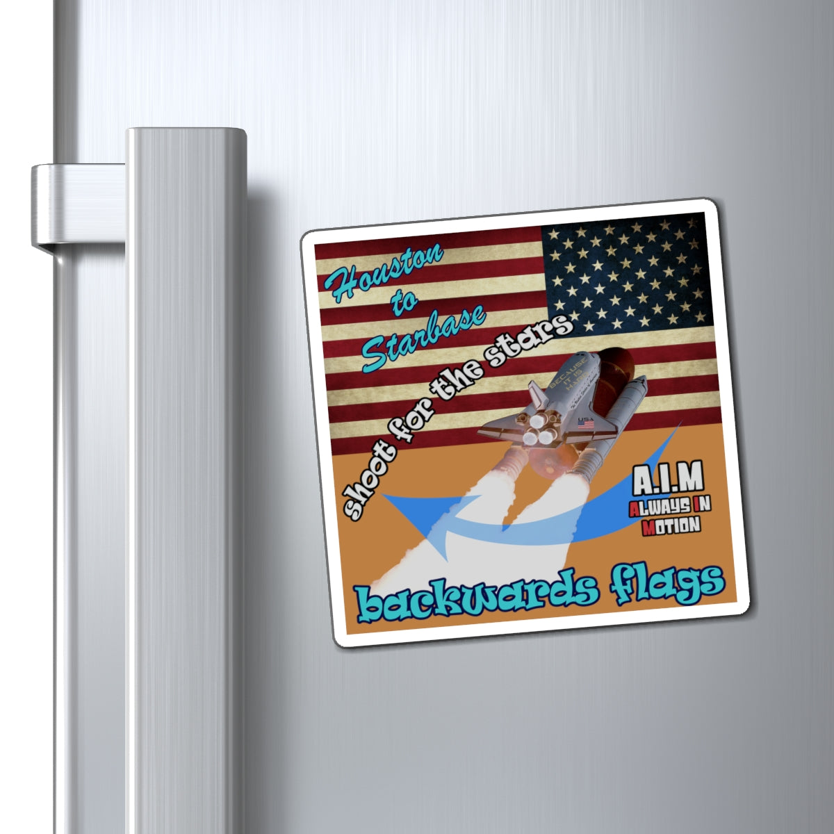 shoot for the stars - Magnets - (light brown)