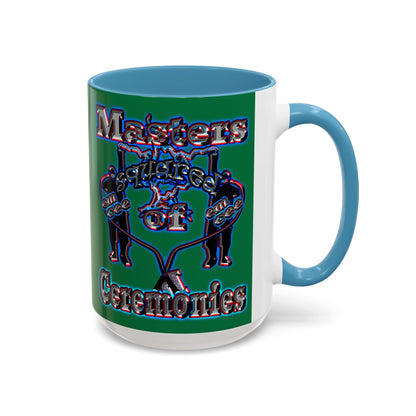 em cee squared - Accent Mug (dark green)