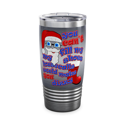 santa's shoes - Ringneck Tumbler, 20oz (brushed nickel)