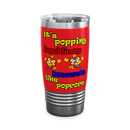 popping like popcorn - Ringneck Tumbler, 20oz (red)