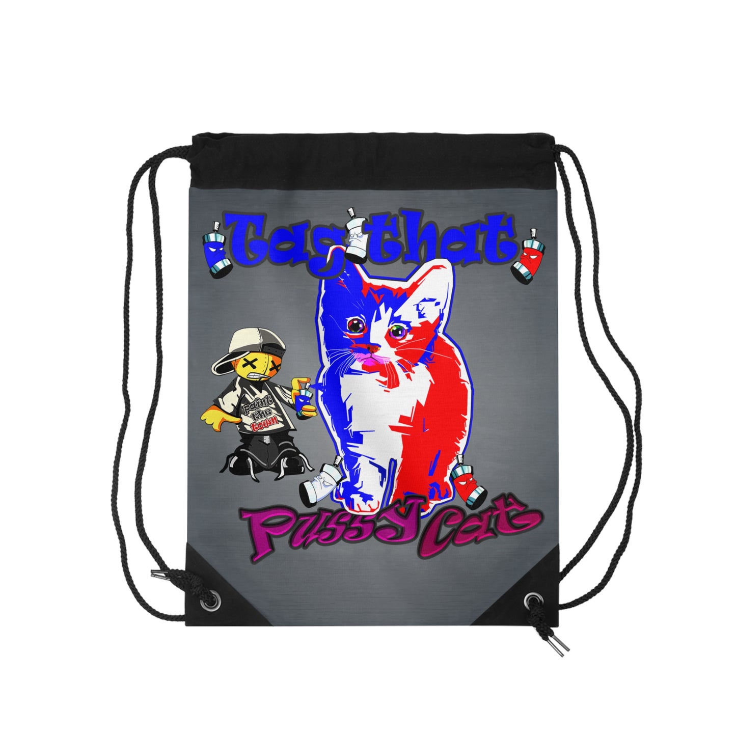 tag that - Drawstring Bag (grey-light grey)
