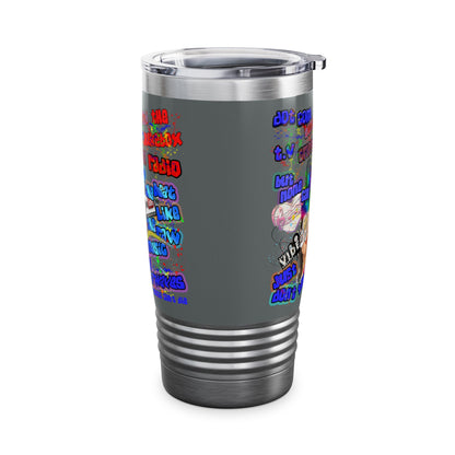 drop the beat - Ringneck Tumbler, 20oz (dark grey)