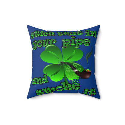 celtics logo - Faux Suede Square Pillow - (dark blue)