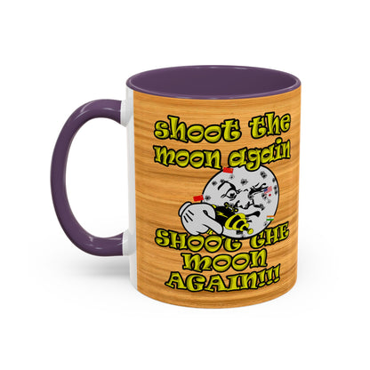 shoot the moon again - Accent Mug (butterscotch wood finish)