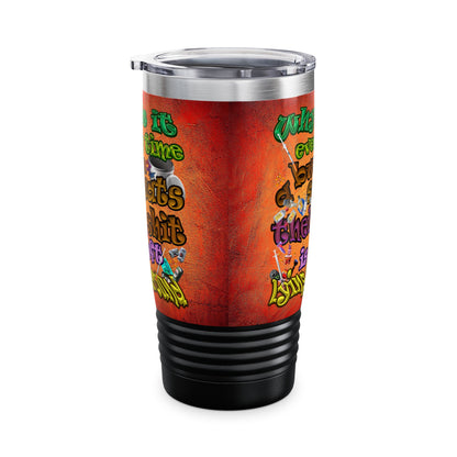 the bum's shit - Ringneck Tumbler, 20oz (burnt orange)