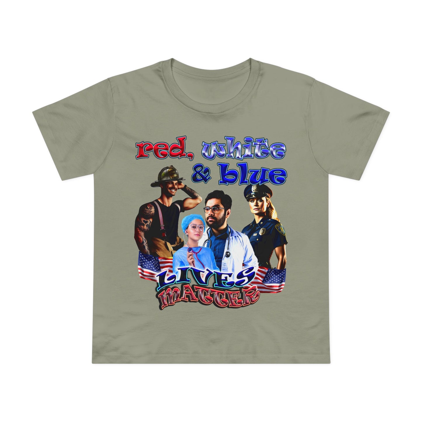rw&b lives matter - Women’s Maple Tee