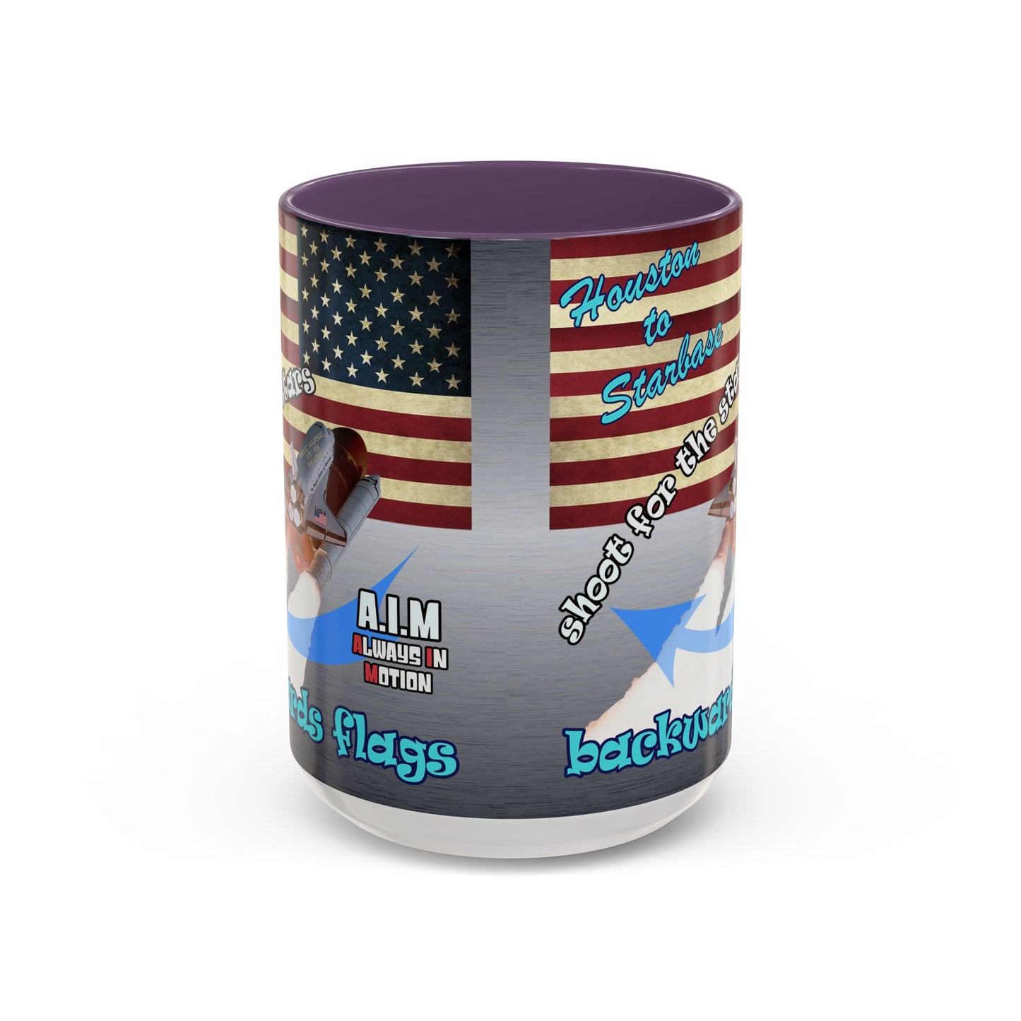 shoot for the stars - Accent Mug (brushed nickel)