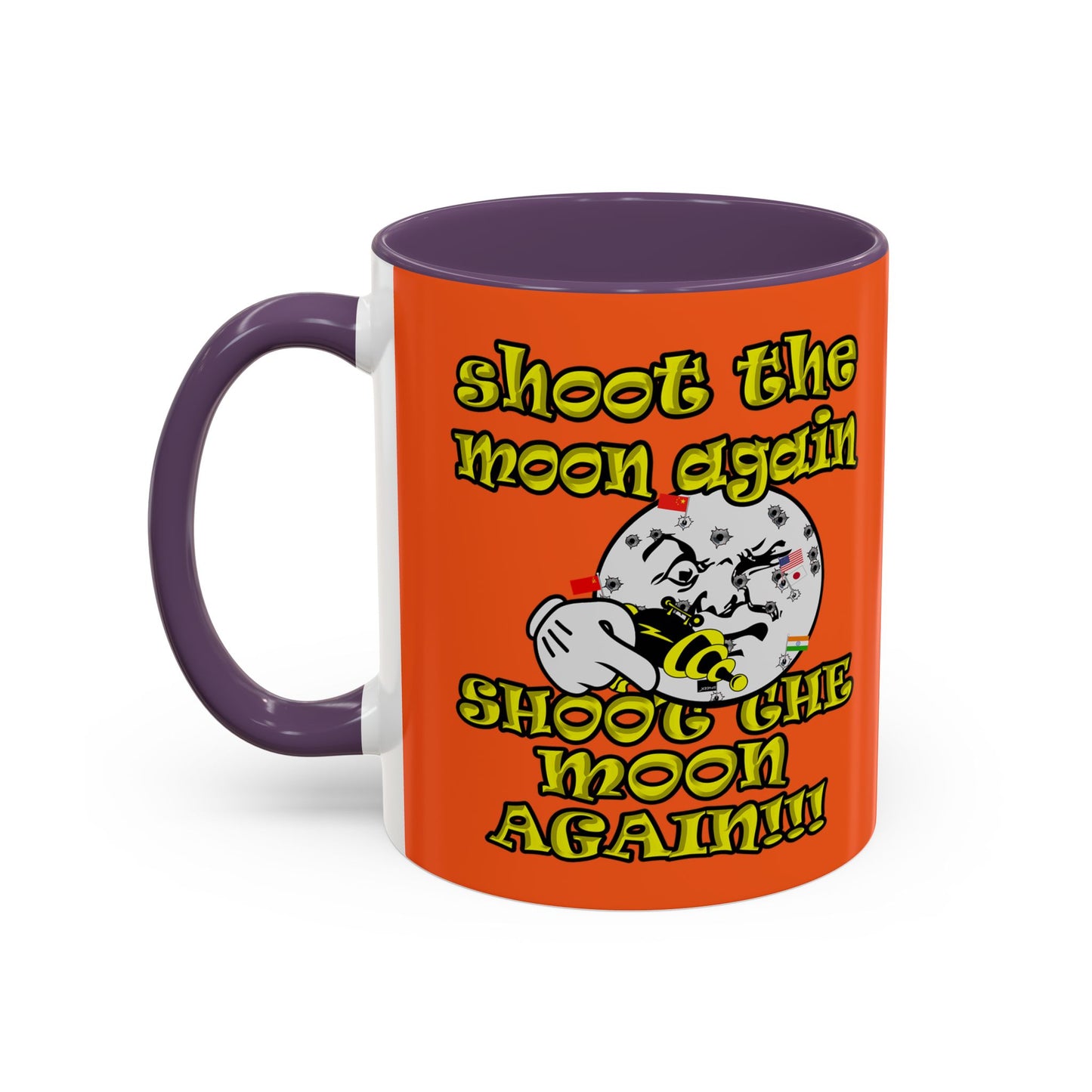 shoot the moon again - Accent Mug (orange)
