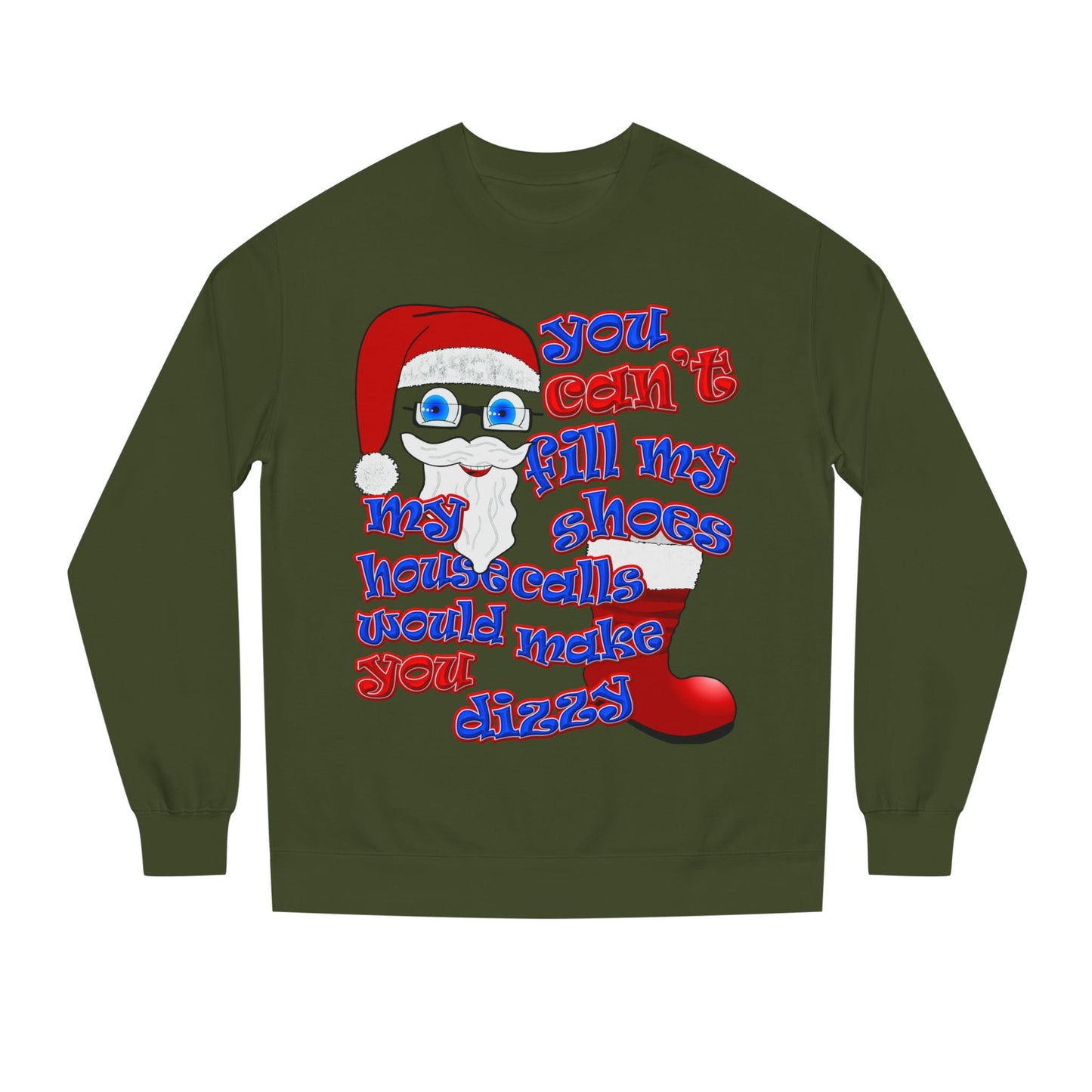 santa's shoes - Unisex Crew Neck Sweatshirt