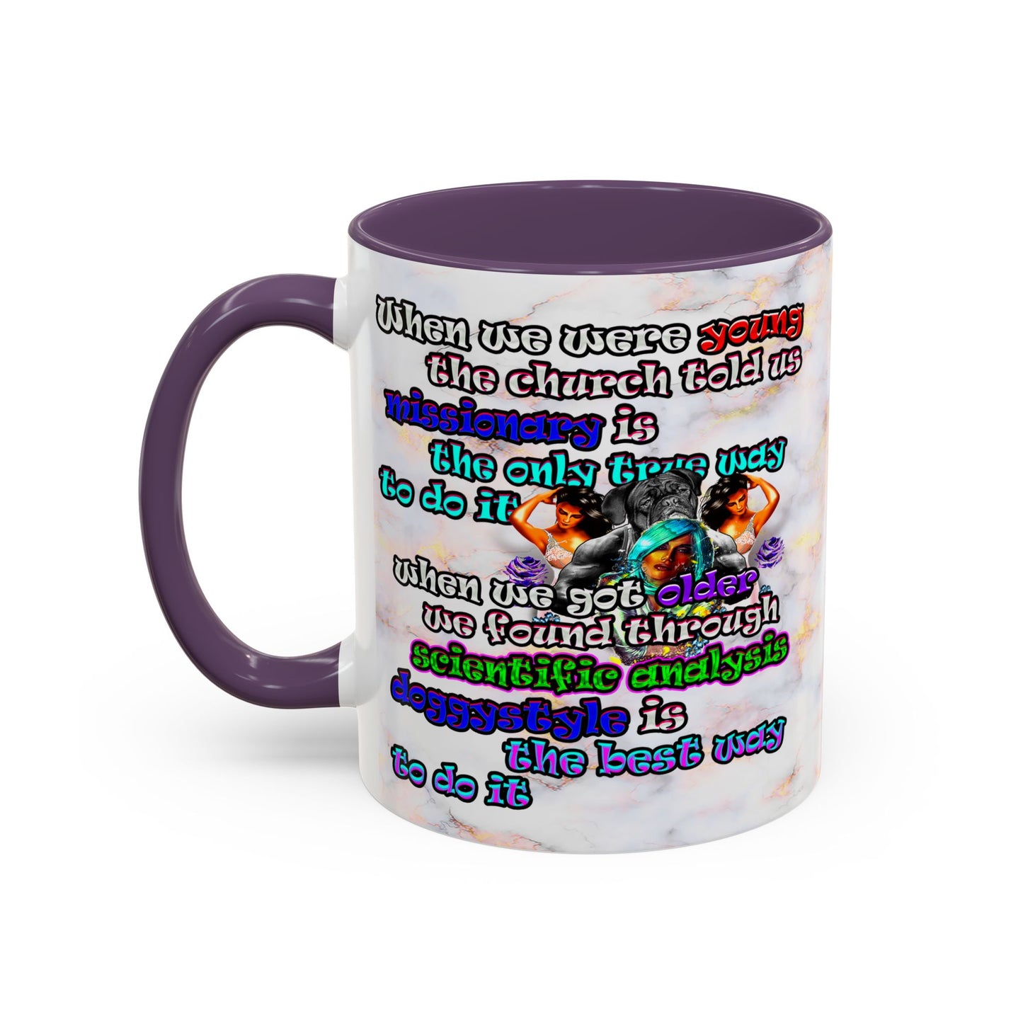 doggystyle - Accent Mug (white marble)