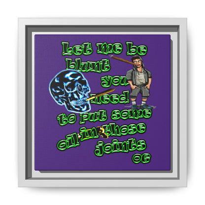 og - framed canvas art (purple)