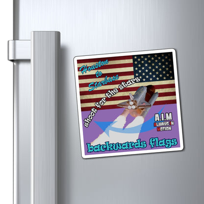 shoot for the stars - Magnets - (light purple)