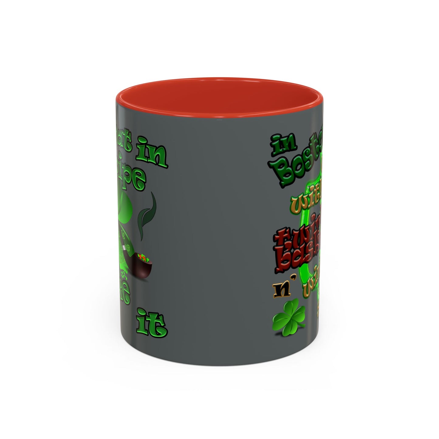 celtics logo - Accent Mug (dark grey)