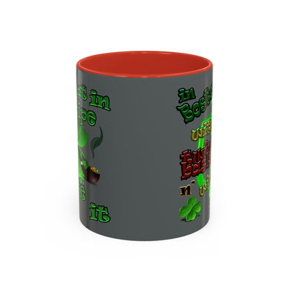 celtics logo - Accent Mug (dark grey)