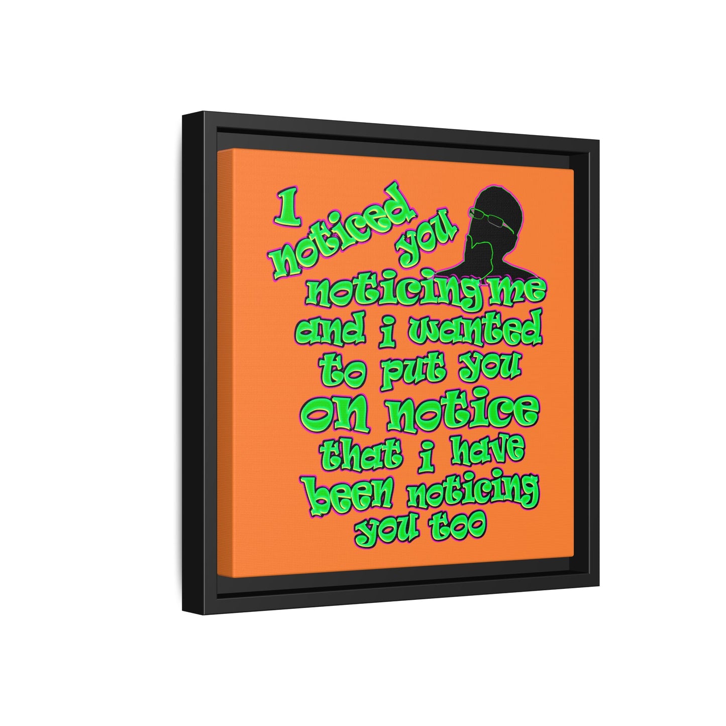 noticed you noticing - framed canvas art (crusta)