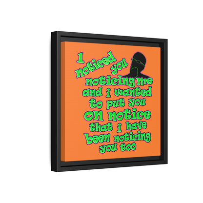 noticed you noticing - framed canvas art (crusta)