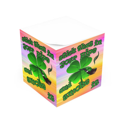 stick that in your pipe and smoke it - note cube (color blur)