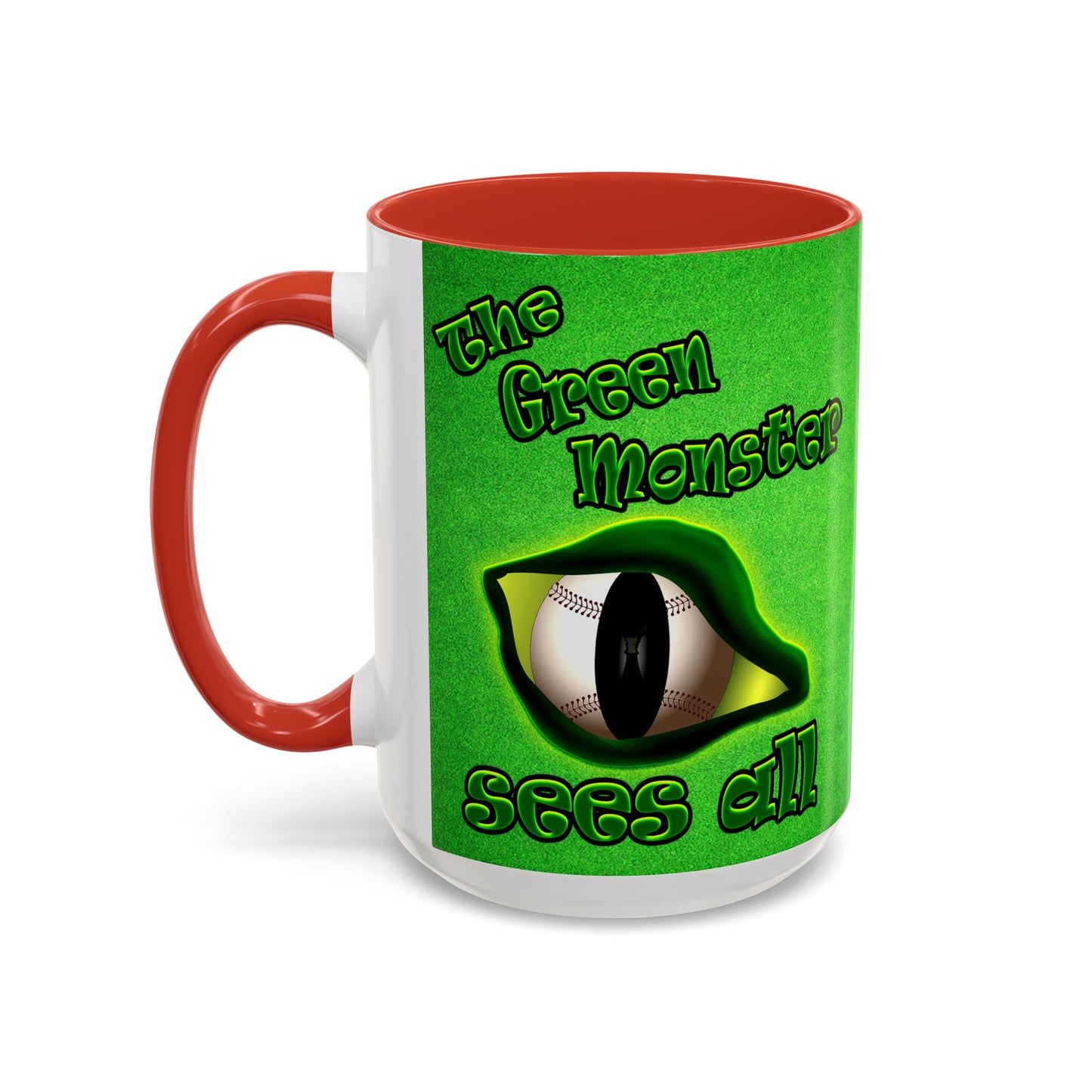 green monster - Accent Mug (green turf)