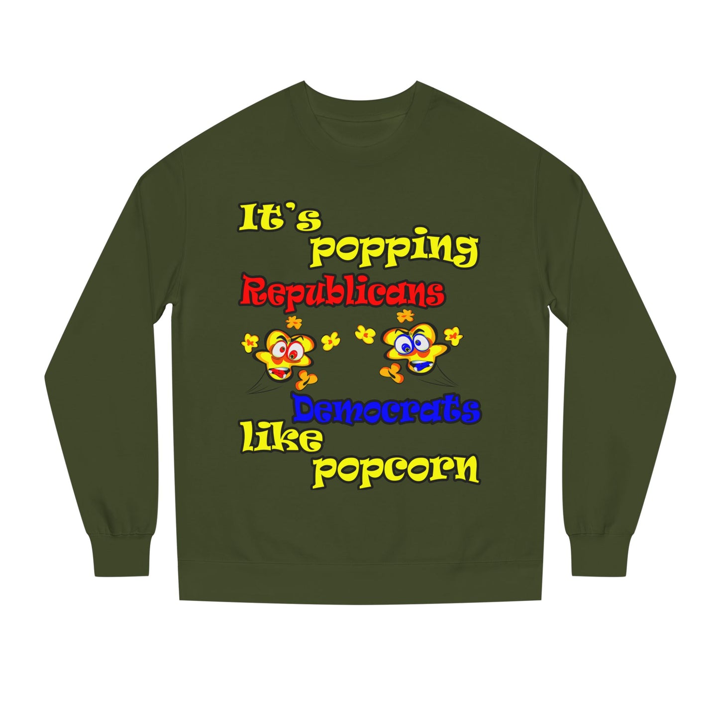 popping like popcorn - Unisex Crew Neck Sweatshirt
