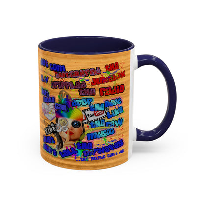 drop the beat - Accent Mug (butterscotch wood finish)