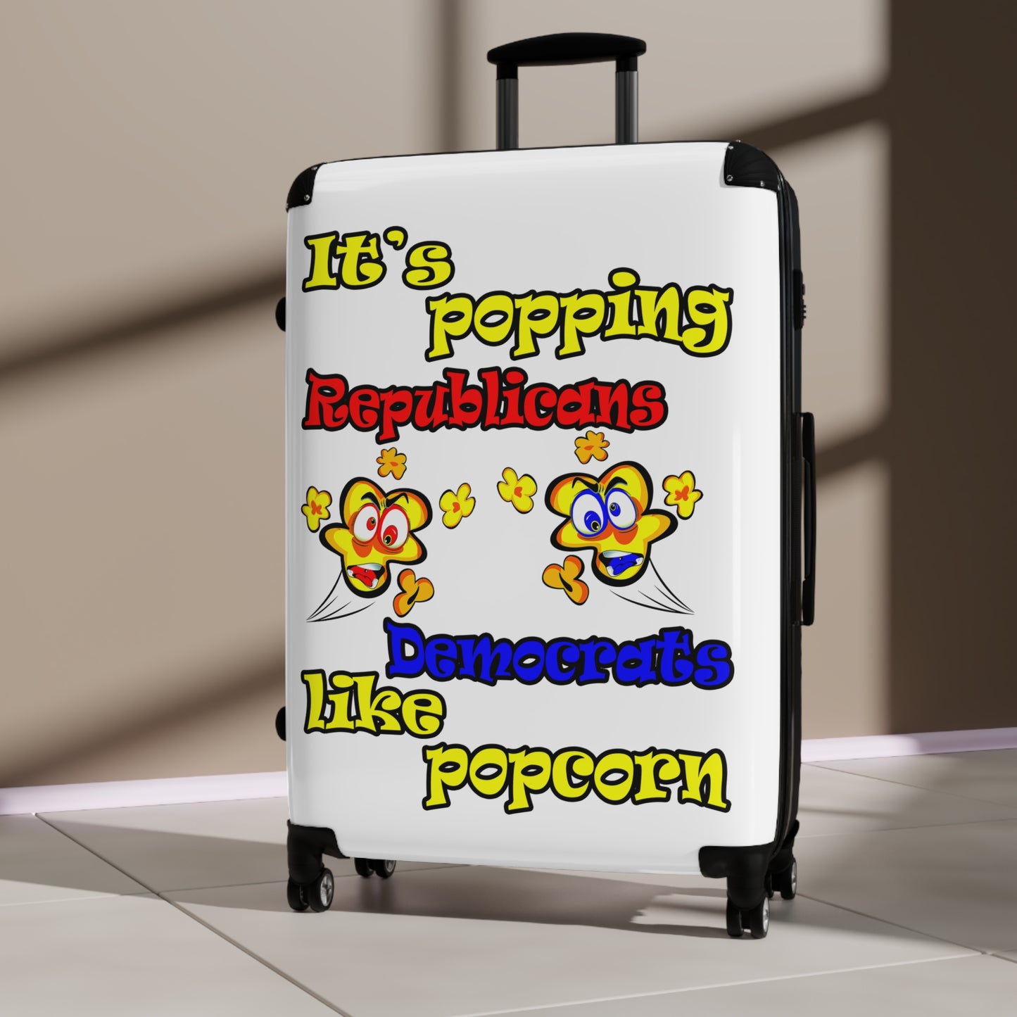 popping like popcorn - Suitcase (white)